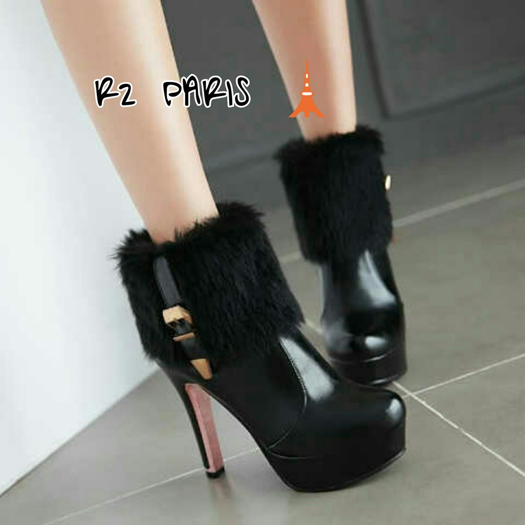 MAISHOES.ID - HEELS BOOTS - SEPATU HIGH HEELS BOOTS
