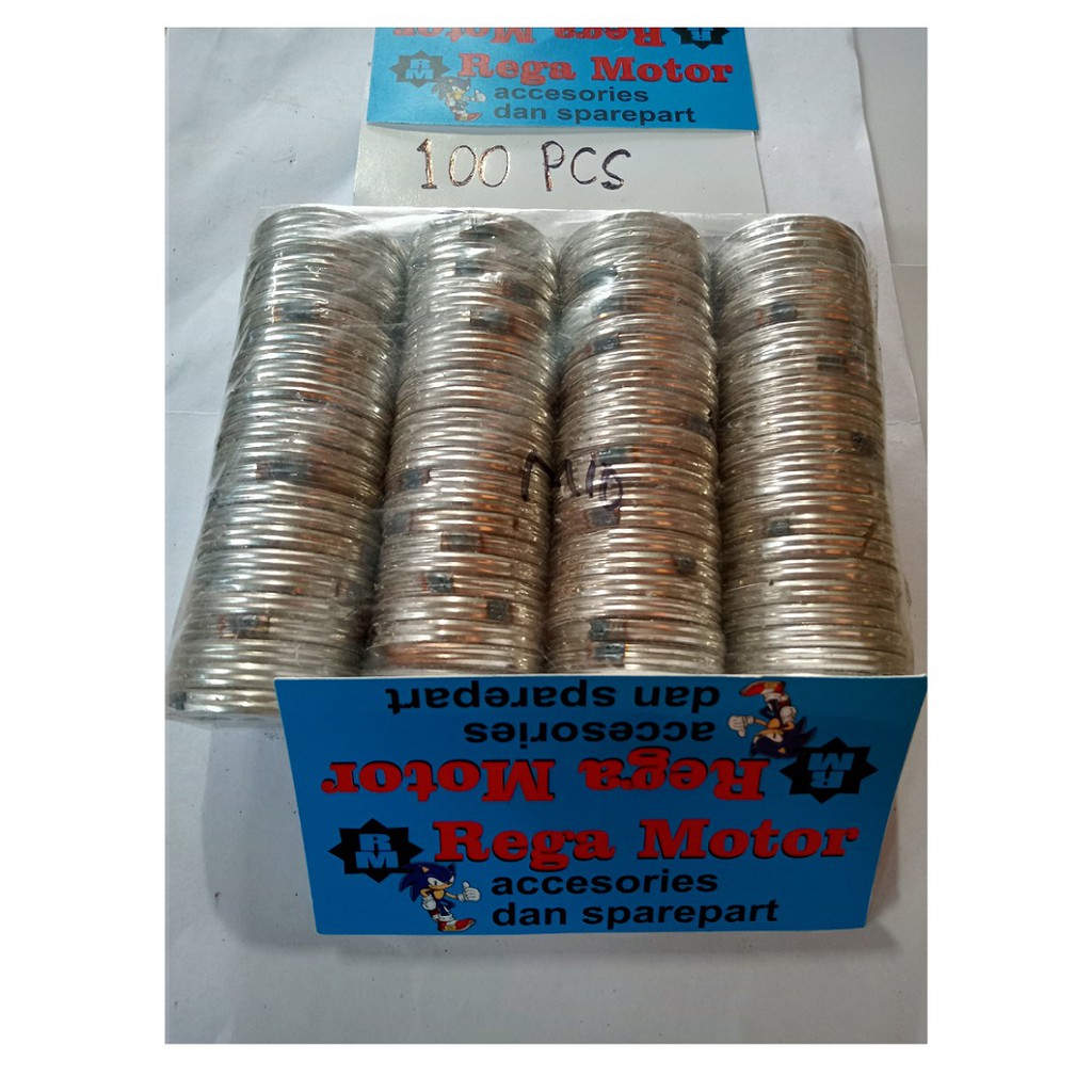 1 PAK ISI 100 PCS /  Gasket Knalpot/Paking/Packing/Asbes Knalpot  SUPRA SUPRA X 125 GREND LEGENDA JU