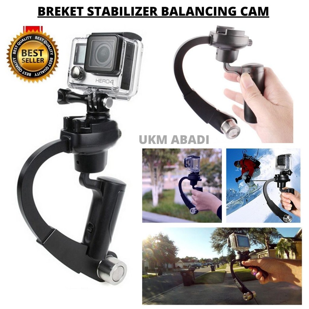 Breket Balancing Stabilizer Steady Cam Curve GoPro Xiomi 2 4k Penyeimbang Kamera 111159