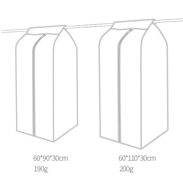 Adda Home - Cover Sarung Baju Penutup Pakaian Anti Debu Anti Air 3D