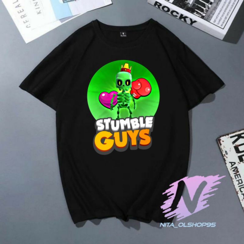 kaos STUMBLE GUYS baju kaos anak skin stumble guys