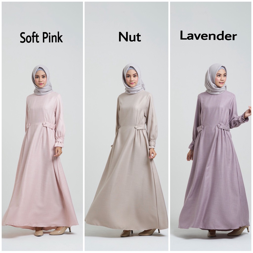 ADERA DRESS WANITA DRESS MUSLIM DRESS MUSLIMAH GAMIS CANTIK GAMIS KATUN