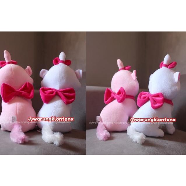 ☆ Boneka Kucing Marie Cat Disney Medium 35cm by Seulgi - Merah Muda ❃