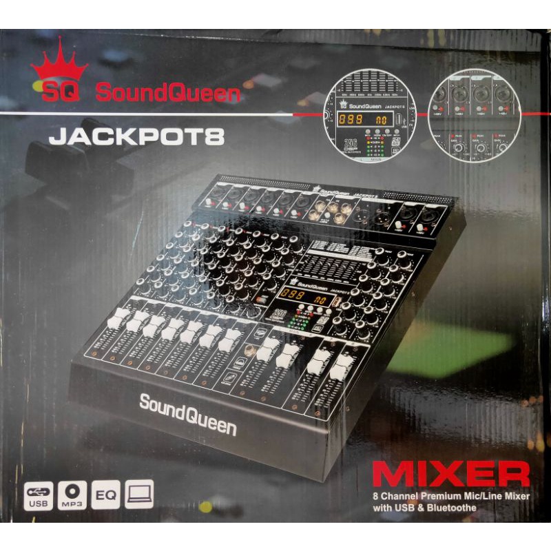 Mixer Soundqueen Jackpot 6 Channel || Jackpot 8 Channel