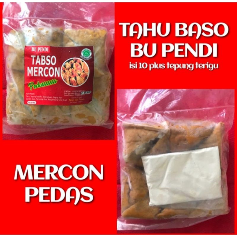 

Tahu Baso Bu Pendi Pedas mercon isi 10