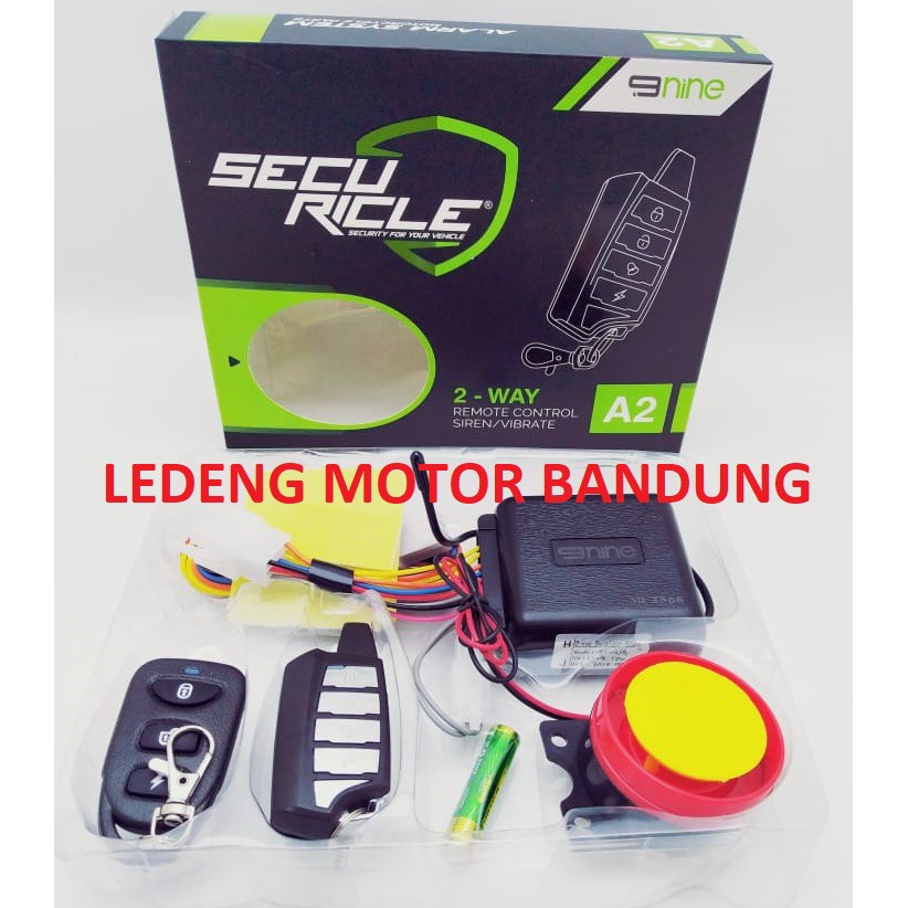 Alarm Nine A2 Two Way Dua Arah Remote Motor Bunyi Stater Jarak Jauh 9Nine Luminos