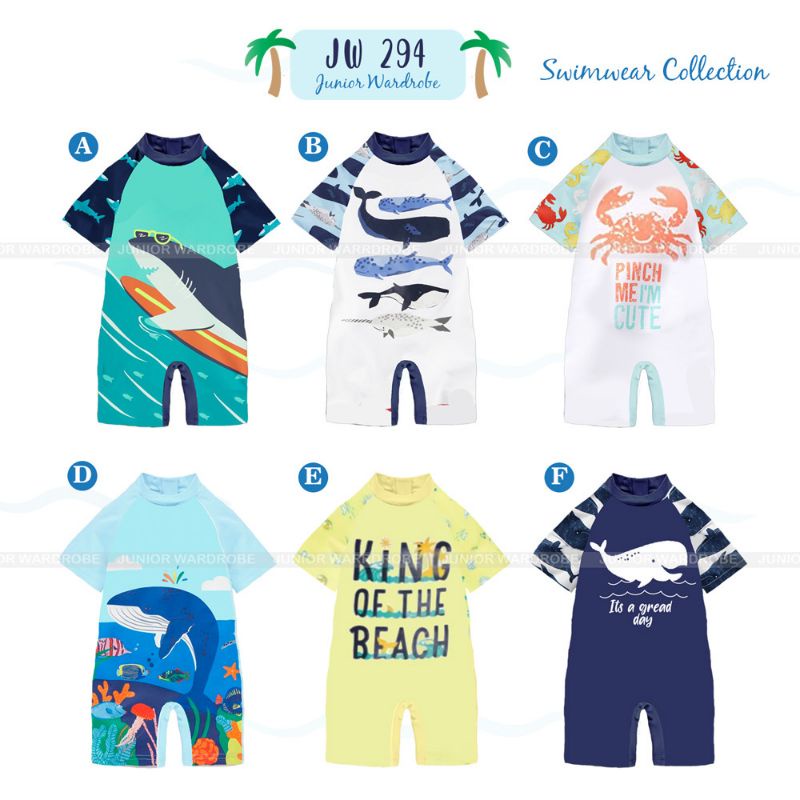 Baju Renang 1 piece kid swimwear JW 294