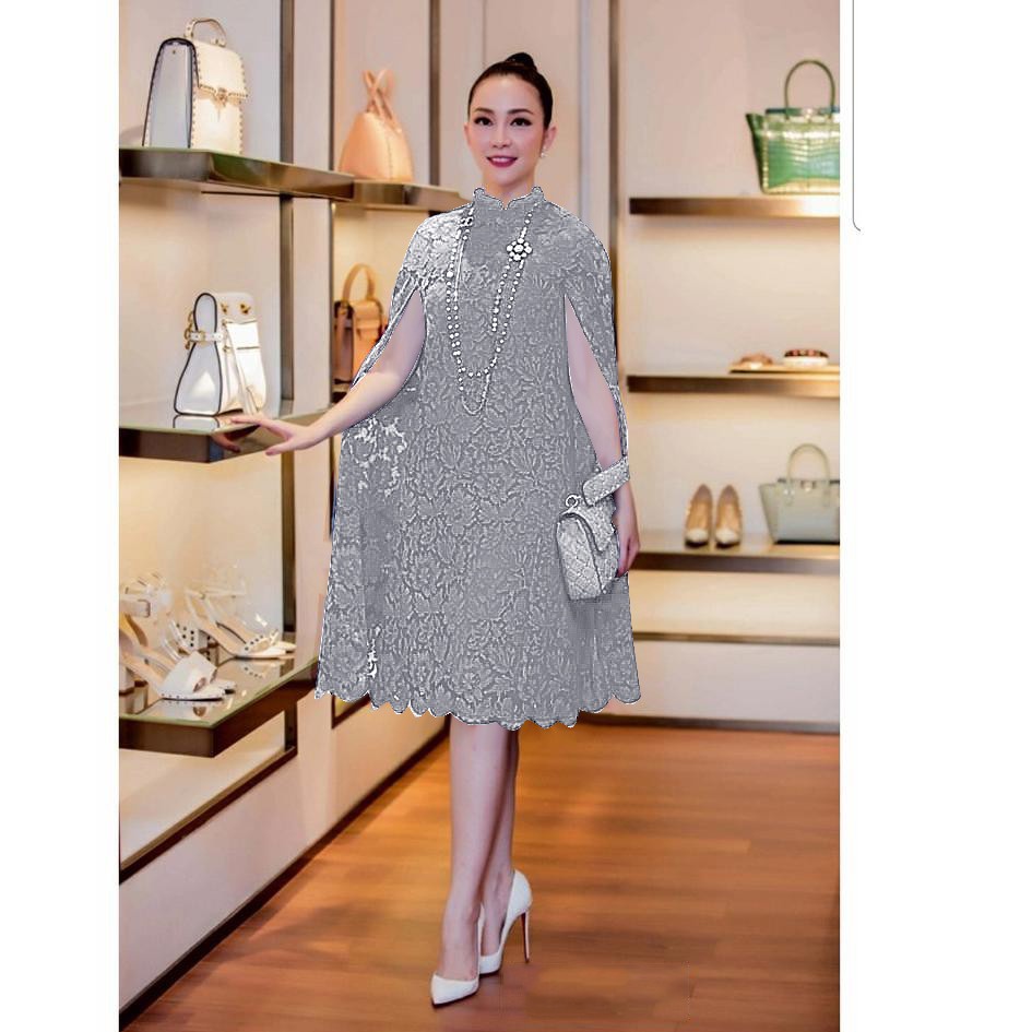 REALPIC 3 UKURAN M L JUMBO DRESS MARTHA BRUKAT LAPIS FURING FASHION PAKAIAN WANITA KR ADA VIDEO REAL PICT