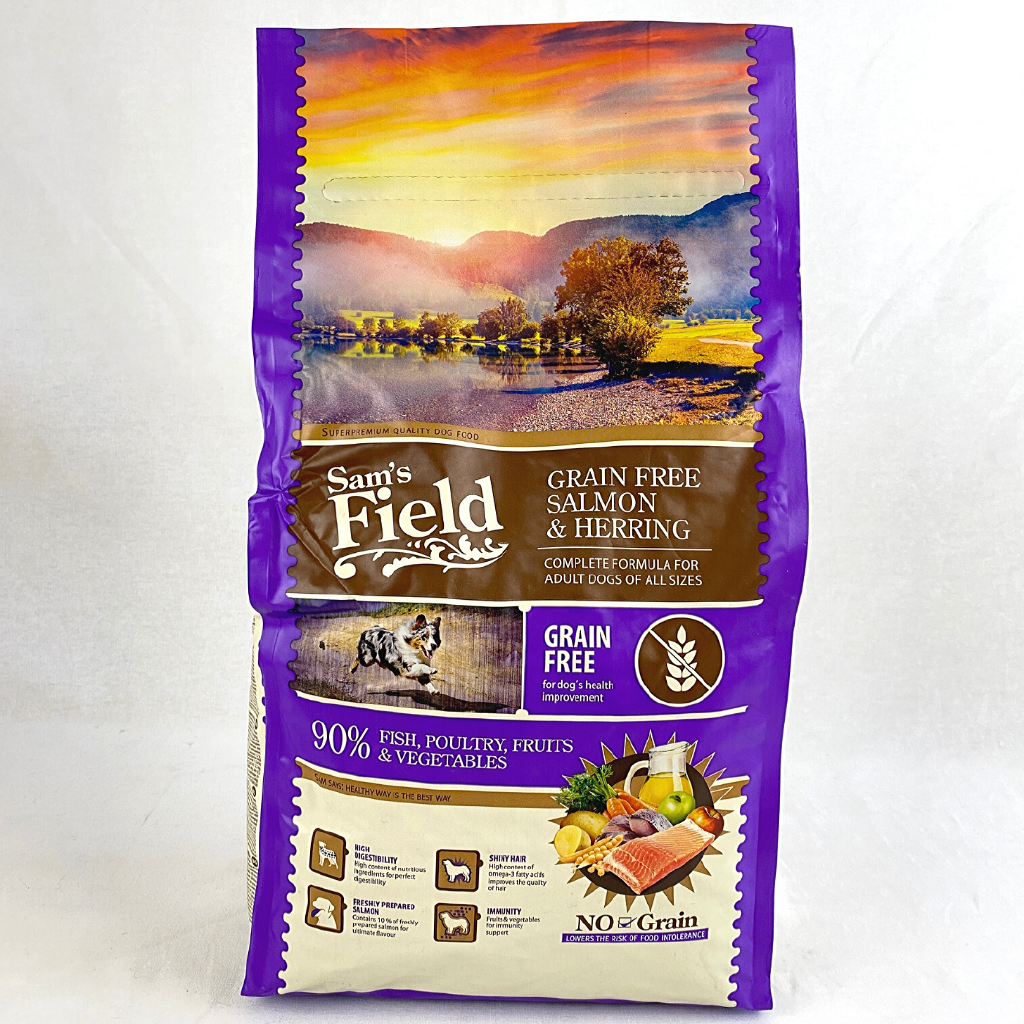 

SAMSFIELD Makanan Anjing Grain Free SALMON and Herring 2,5kg