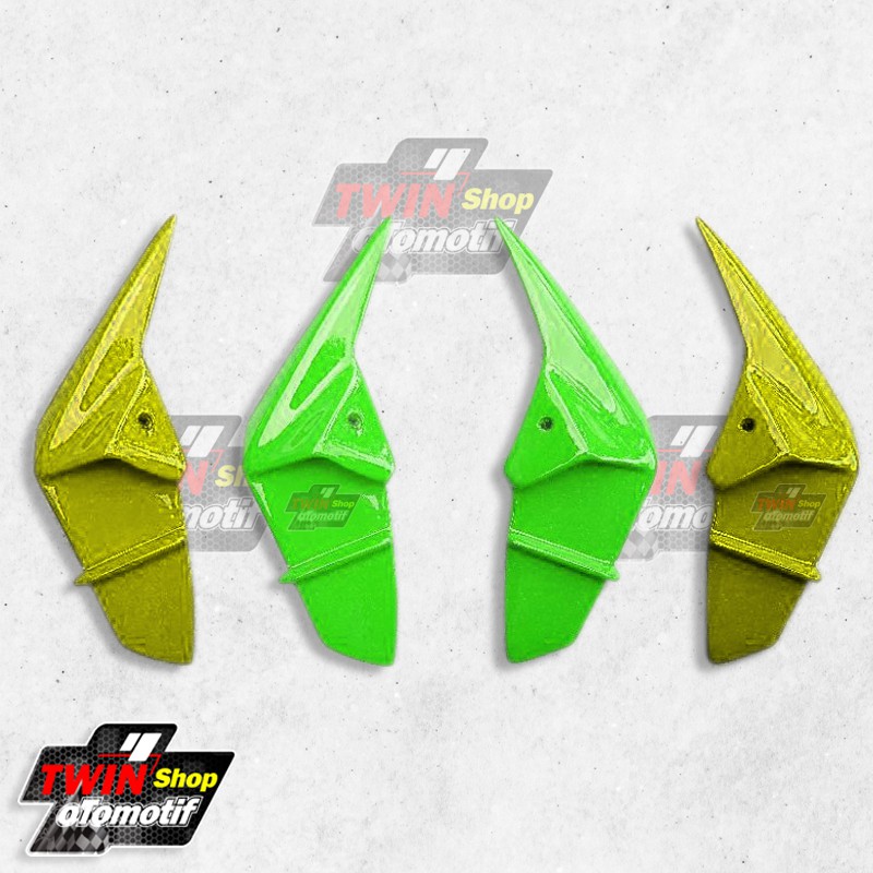Winglet Aerox connected, kumis aerox new 2021, winglet aerox new 2021 hijau stabilo