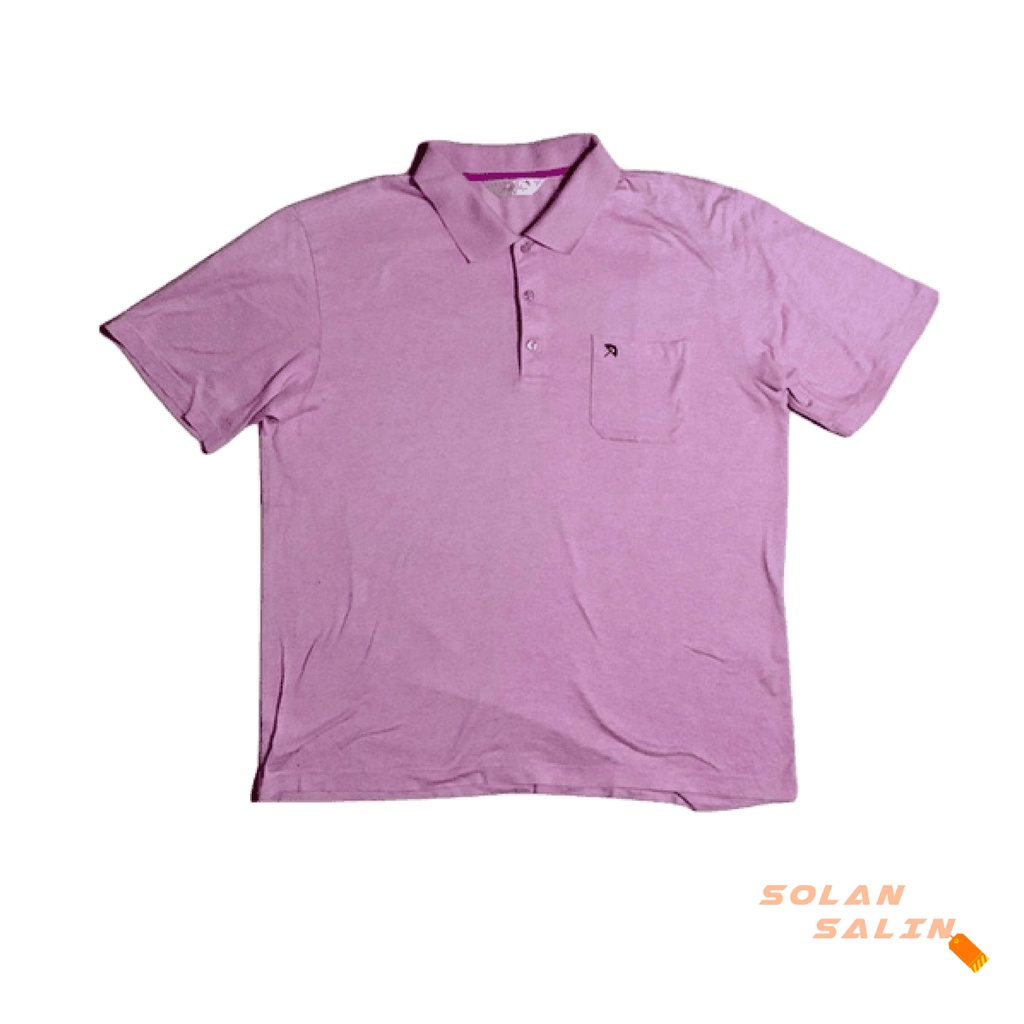 Arnold Palmer Kaos Polo Pink Pocket Vintage Original - Unisex - Preloved