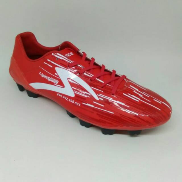 Sepatu bola specs original Accelerator Lightspeed Merah putih new 2018 (FNS)