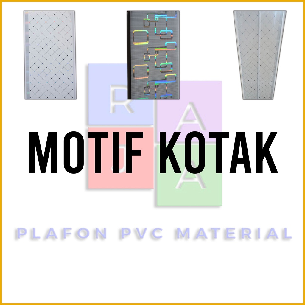 Plafon PVC Motif Kotak