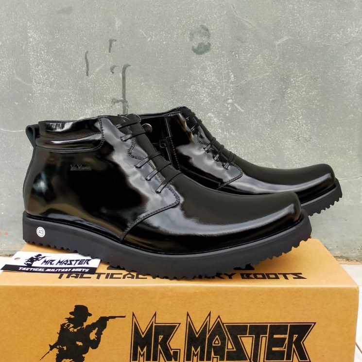 SEPATU PDH KULIT SAPI ASLI MERK MR.MASTER SEPATU PDH TNI POLRI SECURITY SATPAM SEPATU PRIA WANITA