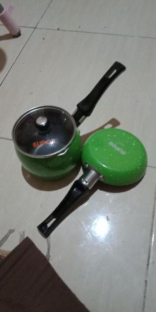 Panci Sauce Pan Dan Wajan Fry Pan Mini Bobo Supor Isi 2 Pcs