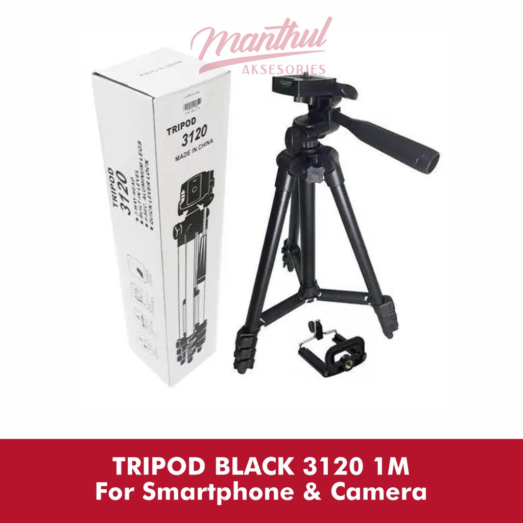 TRIPOD BLACK 3120 1M For Smartphone &amp; Camera