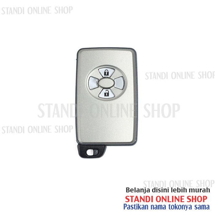 Cassing Remote Smartkey Keyless Toyota Yaris 2 Tombol Silver