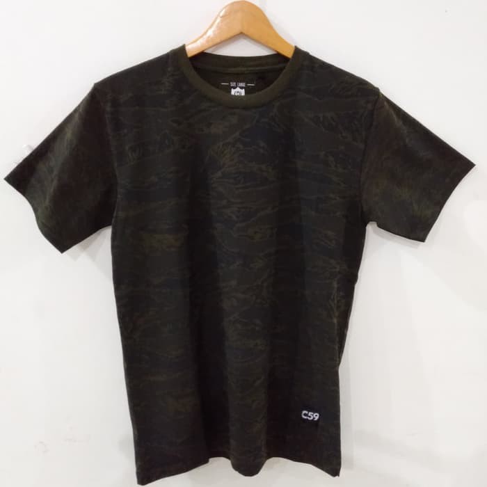 KAOS C59 ORI TIGER STRIP FULL - Hijau