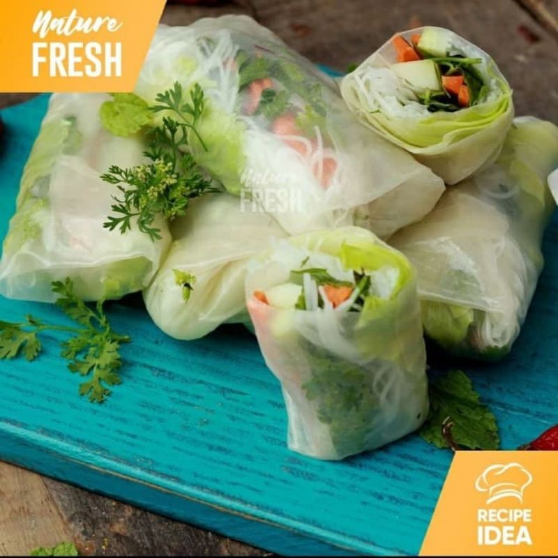 Rice Paper 5 dan 10 lembar banh trang diameter 22cm kulit lumpia vietnam topoki rice paper vietnam murah promo