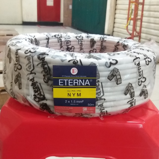 Kabel ETERNA NYM 2X1.5 @50Meter (JNT, JNE, NINJA, IDEXPRESS)