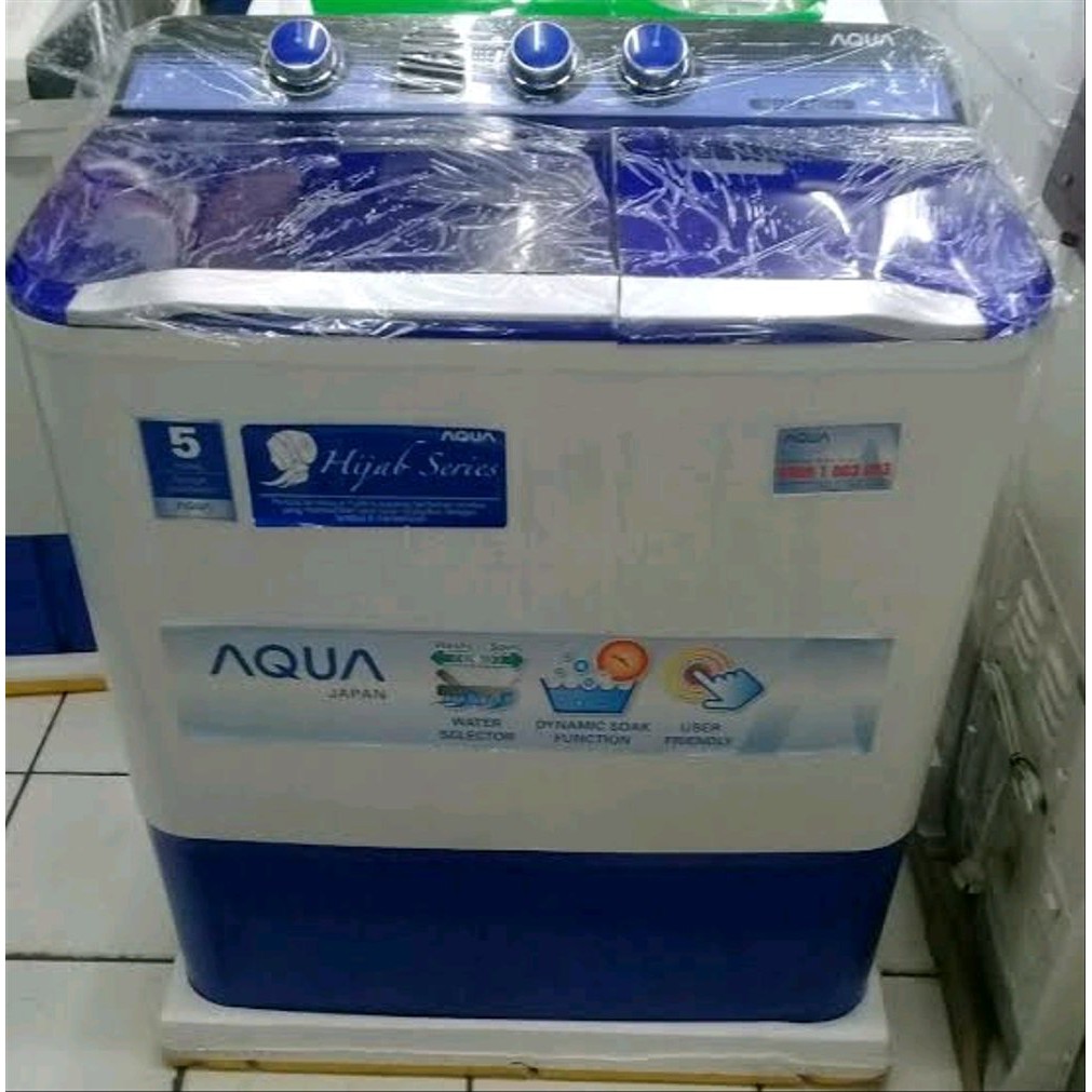 Mesin Cuci Aqua Twin Tub 9 kg QW-980XT/950XT Kapasitas 9Kg