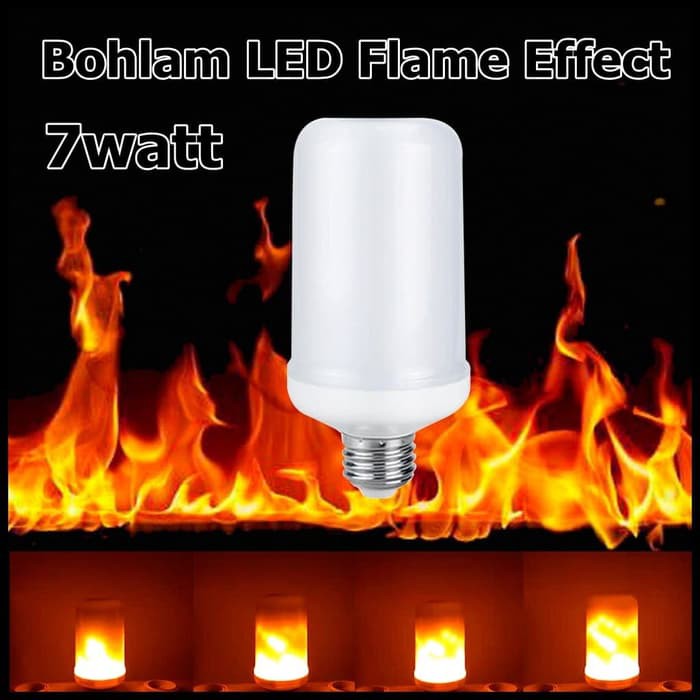 Bohlam LED Flame Effect Flickering E27 7W 1900-2200K YMJ009