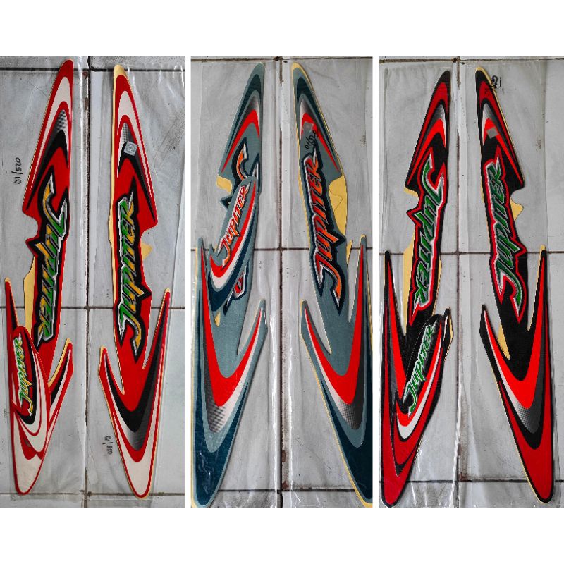 STRIPING STICKER LIS JUPITER 2001-2002 JUPITER LAMA BODY STANDAR ORI BERKUALITAS
