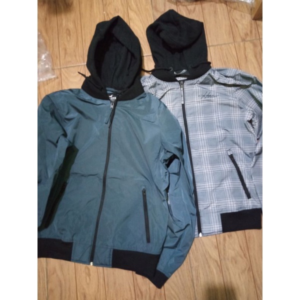 HOODIE BOMBER JACKET HOLLISTER PRIA ORIGINAL.
