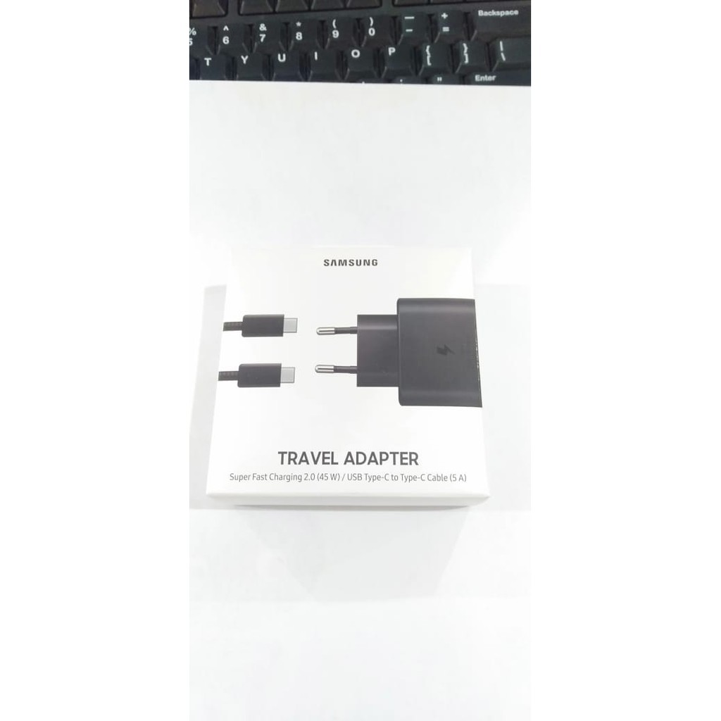 Charger SAMSUNG Galaxy Note 10+ Note 10 Plus 45W Super Fast Charging100% asli pack