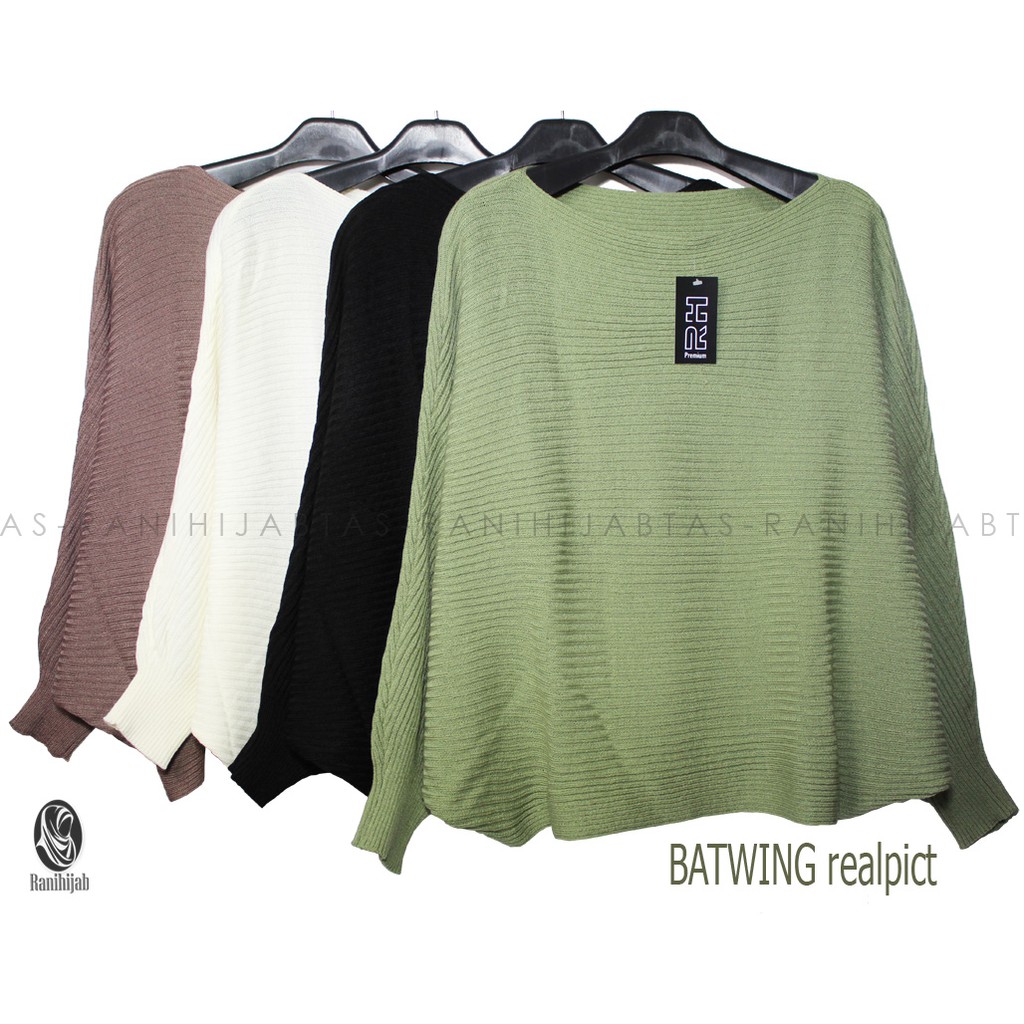 SWEATER BATWING KALONG PREMIUM OVERSIZE SWEATER OVERSIZE WANITA KOREANSTYLE TERMURAH RH