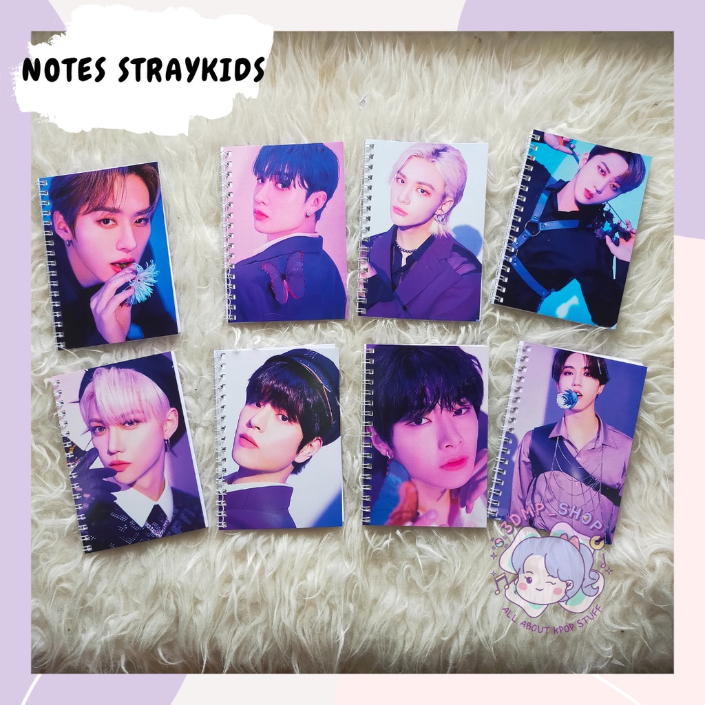 NOTES BUKU TULIS STRAYKIDS HAN I.N JEONGIN HYUNJIN FELIX LEE KNOW SEUNGMIN CHANGBIN BANGCHAN