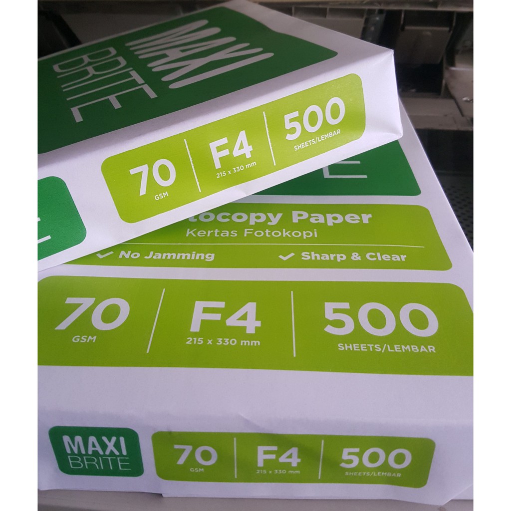 

Kertas F4 70gsm Maxi Brite