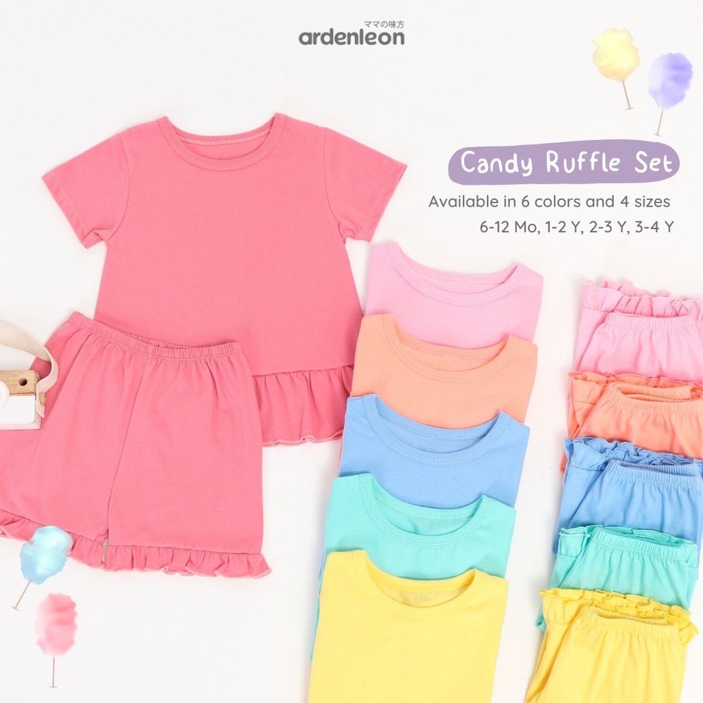 Arden&amp;leon candy ruffle set