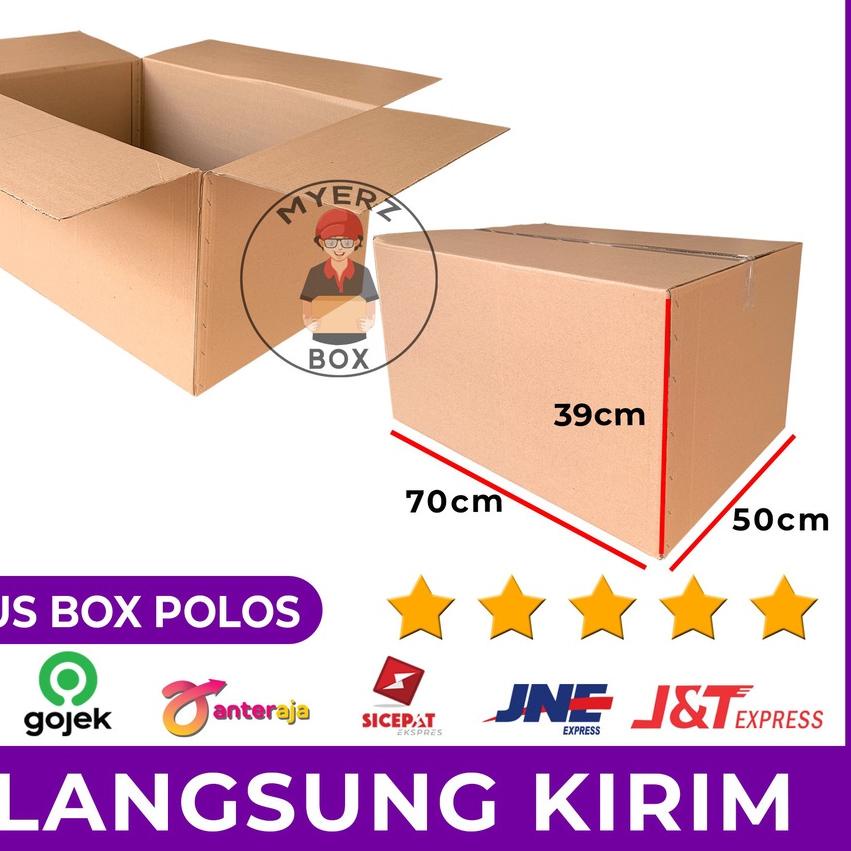 

Kardus Besar Jumbo – Karton Box Polos 70 x 50 x 39 Utk Packing Pindahan