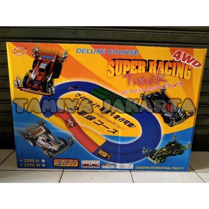 Trek Arena Balap Tamiya 2 Jalur Lengkap