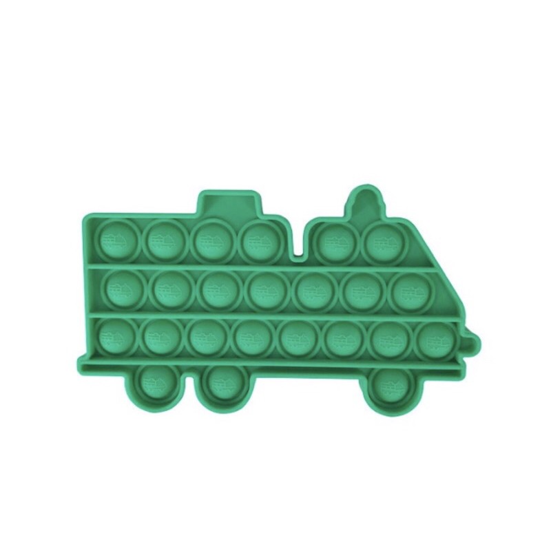 Pop It PREMIUM Fidget Toy Stress Reliever Pop It Kitty Dino Unicorn Mickey Kepiting Octopus Lobster Kupu PART 1-Fire Truck