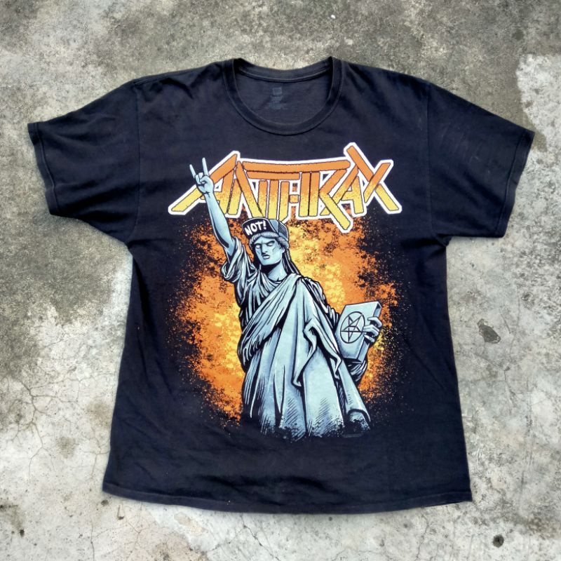 Kaos Band Anthrax Original tag Hanes