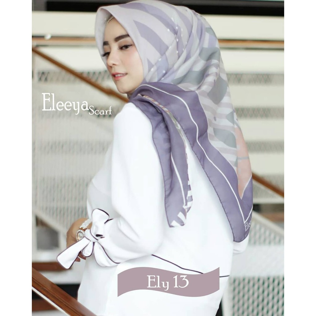 HIJAB SEGIEMPAT MOTIF ELY 13 II Eleeya Scarf