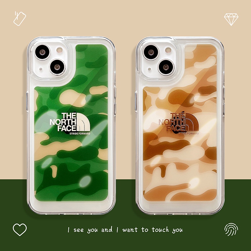 Soft case Silikon Transparan Motif Camo Untuk IPhone 13 12 11 Pro Max X XS XR XSmax 7 8 Plus