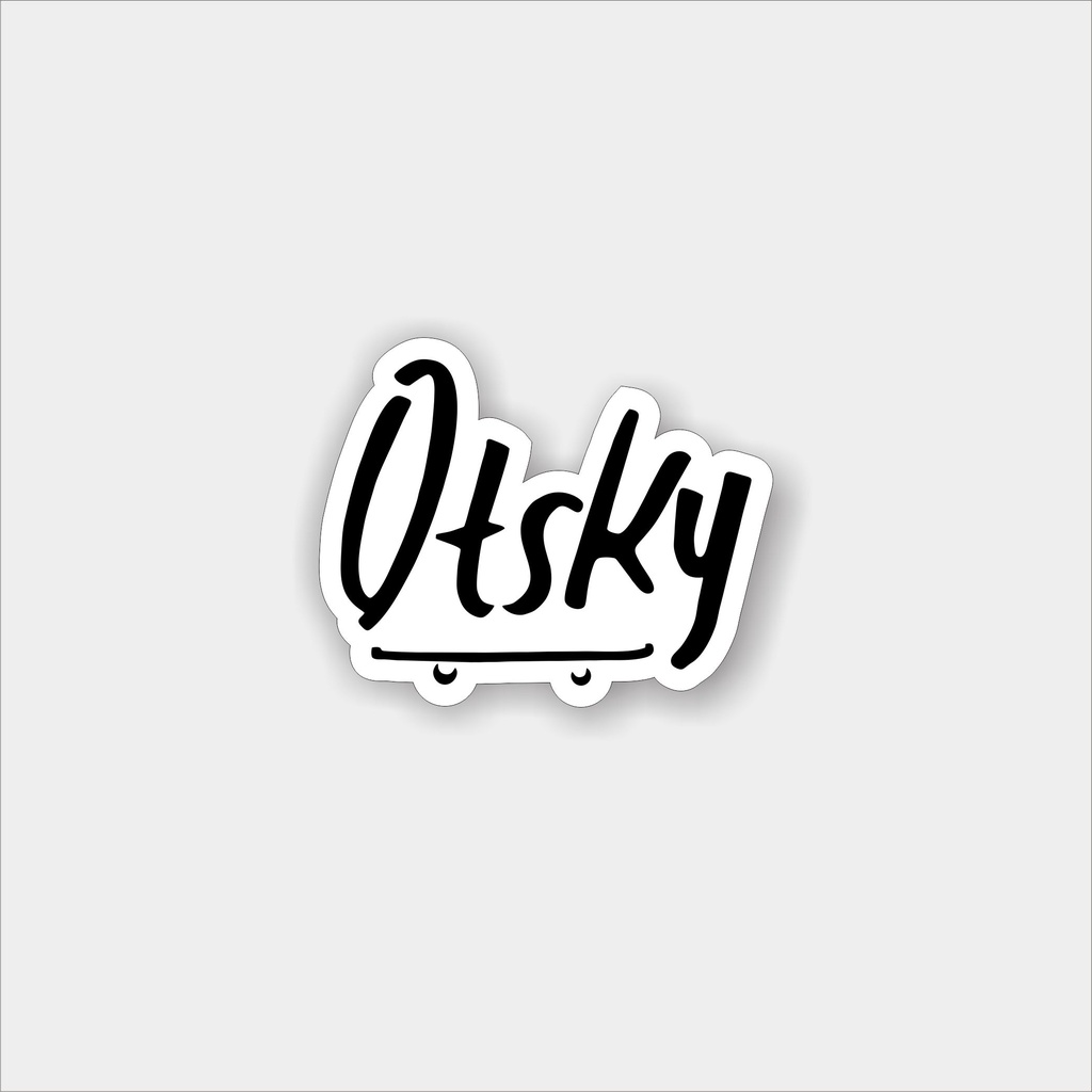 

Stiker brand stiker distro Otsky bahan graftac anti air