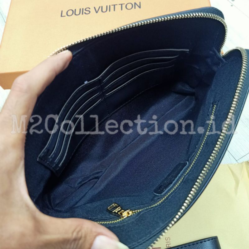 Handbag Lv Monogram Embos Leather Kunci Kode Clutch Tas Tangan Premium Quality