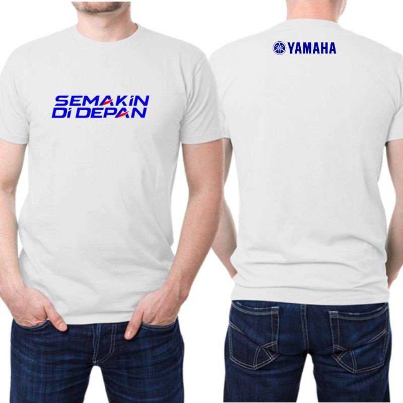 baju otomotif kaos tulisan yamaha semakin didepan