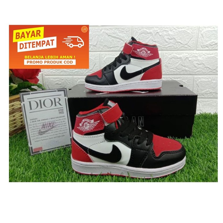 Sepatu Jordan Anak/ Sepatu Anak Nike Jordan High PIU Import Quality / Sneakers Anak Jordan Terlaris dan Termurah