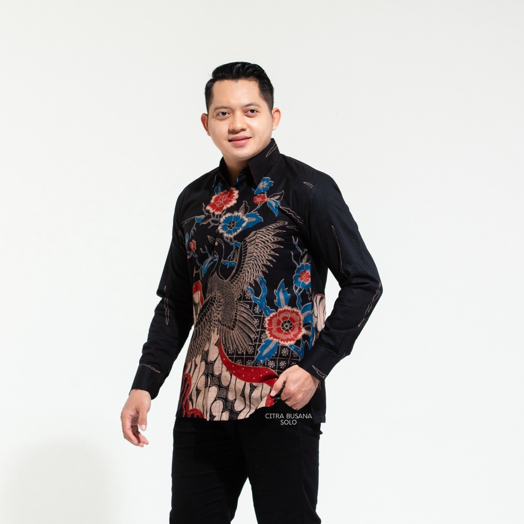 PEKSI MEGA Kemeja Batik Pria Full Furing Bahan Katun Primisima