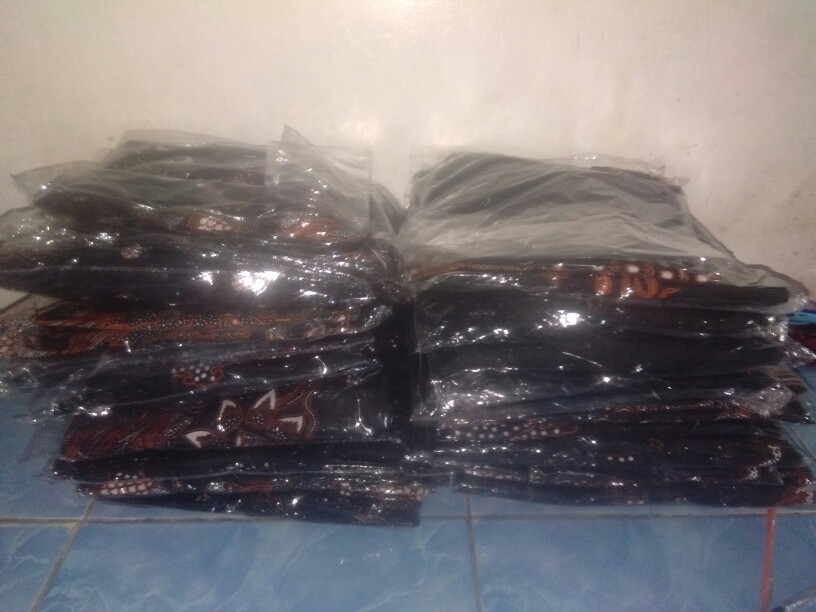 Batik Couple Keluarga Modern Sania Ruffle Ori Ndoro Jowi Dnt Motif Nogo Gedi