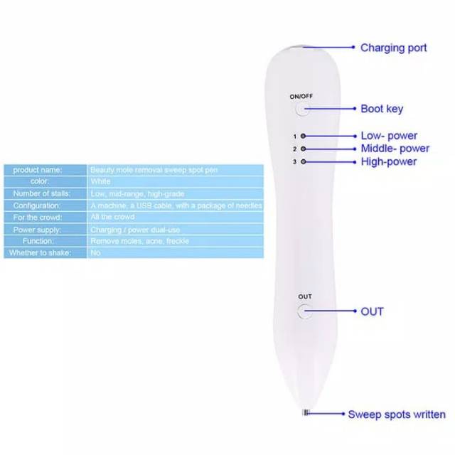 Electric Mole Freckle Removal Pen Spot Tattoo Remover