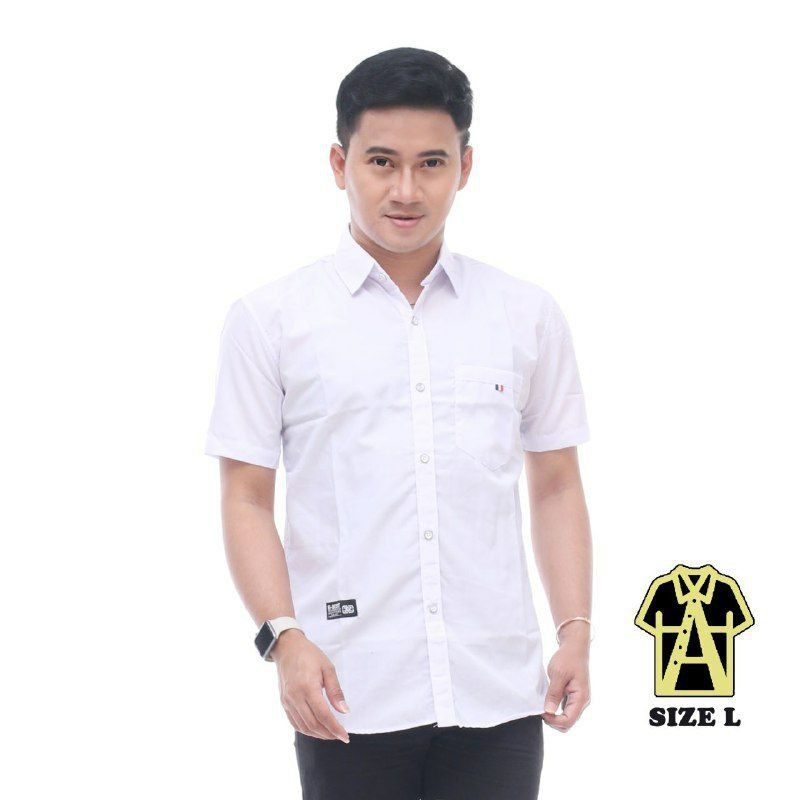 Kemeja pria polos Volcom  Bahan Katun Premium Quality Premium Original 100% Reguler