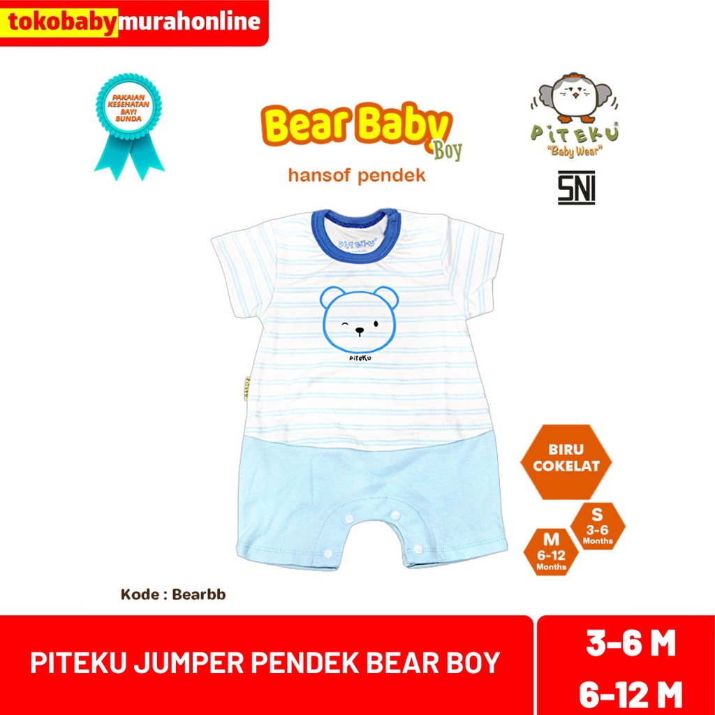 PITEKU JUMPER PENDEK BEAR BABY BOY V2