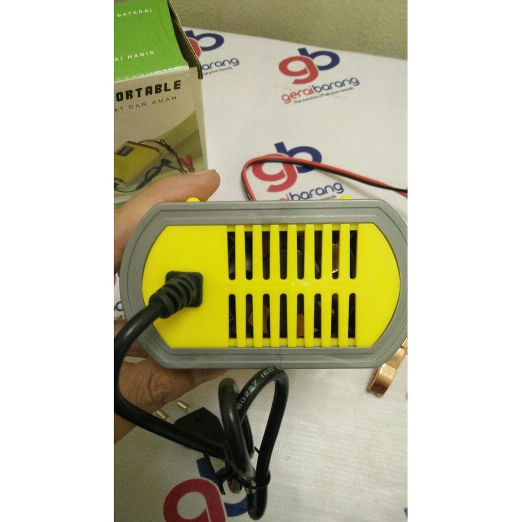 Charger Aki / Cas Aki Motor Mobil 6A / Charger Aki Sunpro 12V6A