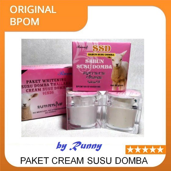 Cream Susu Domba Asli Original 100% by Runny | CSD Thailand Krim Glowing Pemutih Wajah kemasan besar